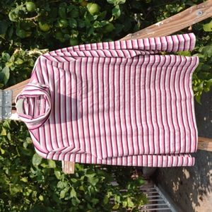 Time &Tru Stripe Turtle Neck Pink&Tan 3XXX